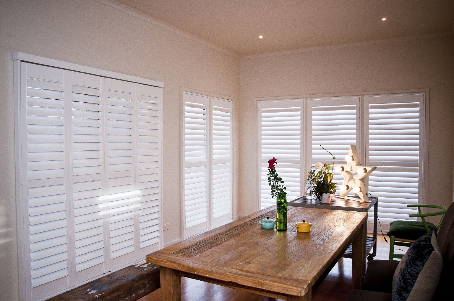 PVC plantation shutters