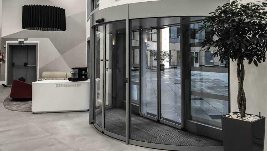 automatic curved door