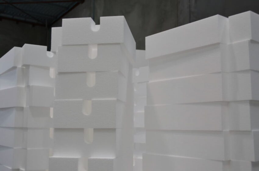 expanded polystyrene foam blocks