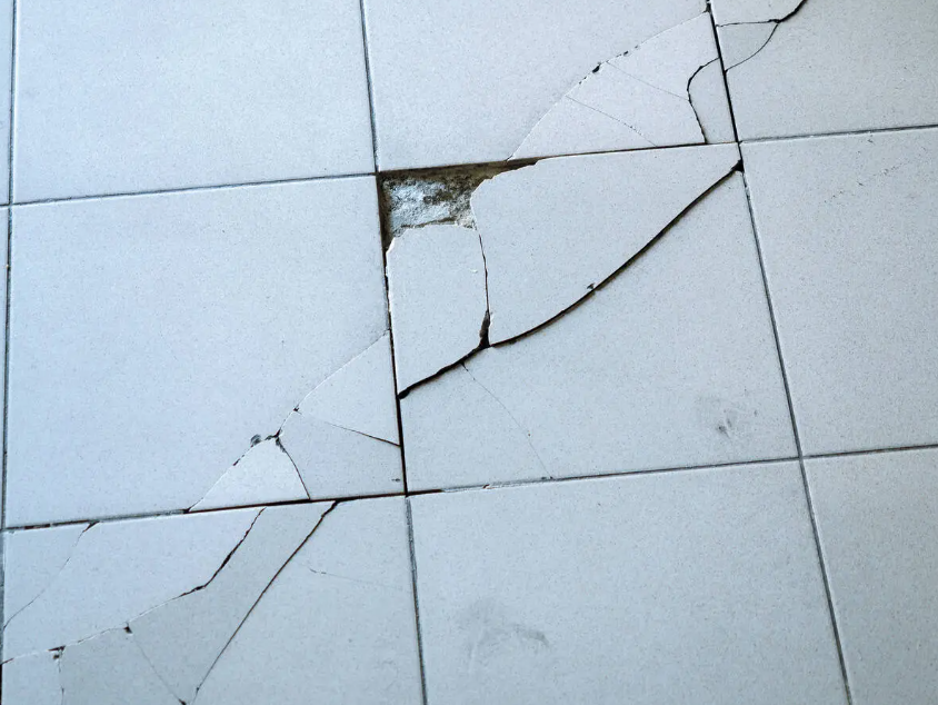 replacing cracked tiles