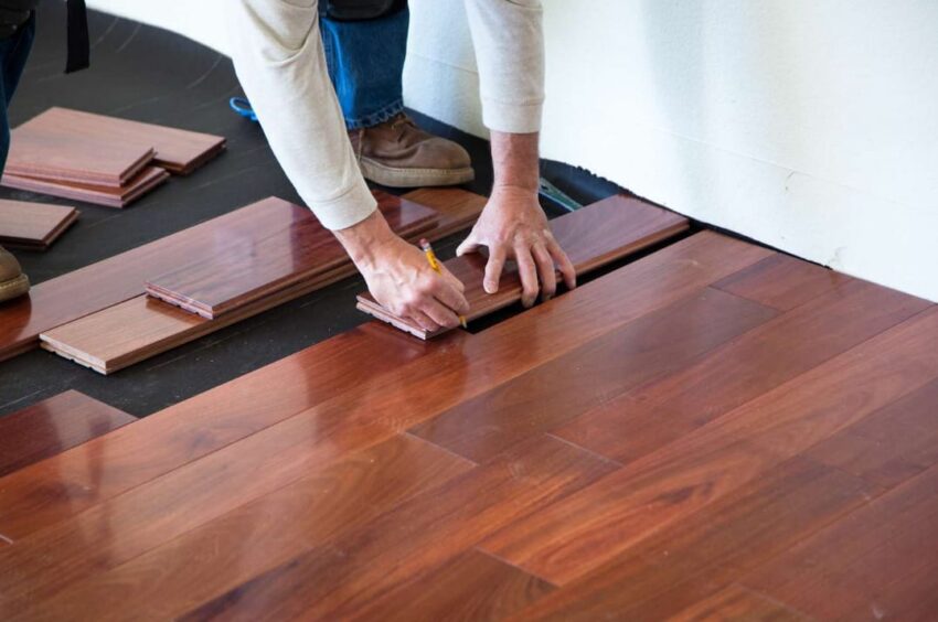 wood flooring installation